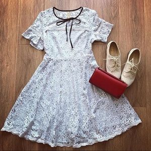 The Other Sparrows Soot Lace Dress